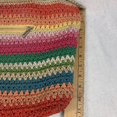 The Sak Rainbow Crocheted Shoulder Bag Purse Boho Hippie