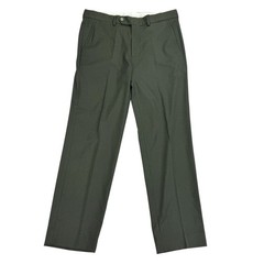Nautica Mens 2-Piece Modern Fit Active Stretch Solid Suit Olive Green 38S 32W