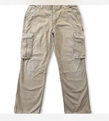 Carhartt Men’s Relaxed Fit Beige Ripstop Cargo Pants Straight Leg 34 Waist
