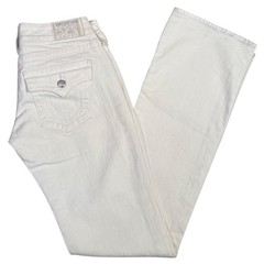 True Religion White Becky Bootcut Jeans 27 USA Retro Western Comfort Label