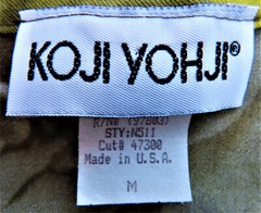 Koji Yohji 70s Vintage Women’s Open Sleeve, Tie String at Wrist Blouse Size M