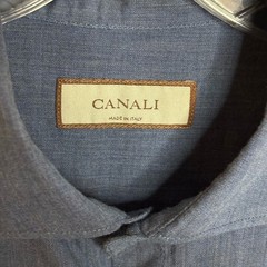 EUC CANALI Men’s Blue Cotton Super Soft Casual Dress Shirt size XL