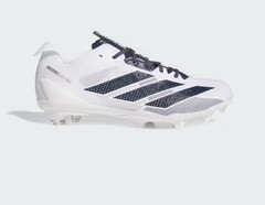 NWT adidas Adizero Electric Mens Football Cleats White Navy Blue IE6290 Sz 9