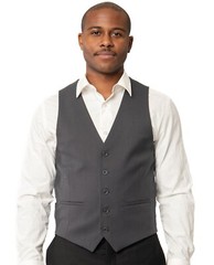 Charcoal Gray 3 piece 2 Button Micro Texture Weave Mens Suit 11812 BY AZARMAN