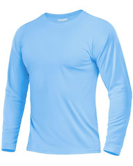 Men’s UPF 50+ Sun Protection UV SPF Shirts Long Sleeve Lightweight Quick Dry Tee
