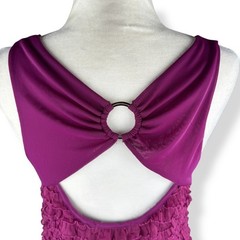 Y2K Ruffle Mini Dress Juniors Size XL Party Flapper Bratz Disco Club Coquette