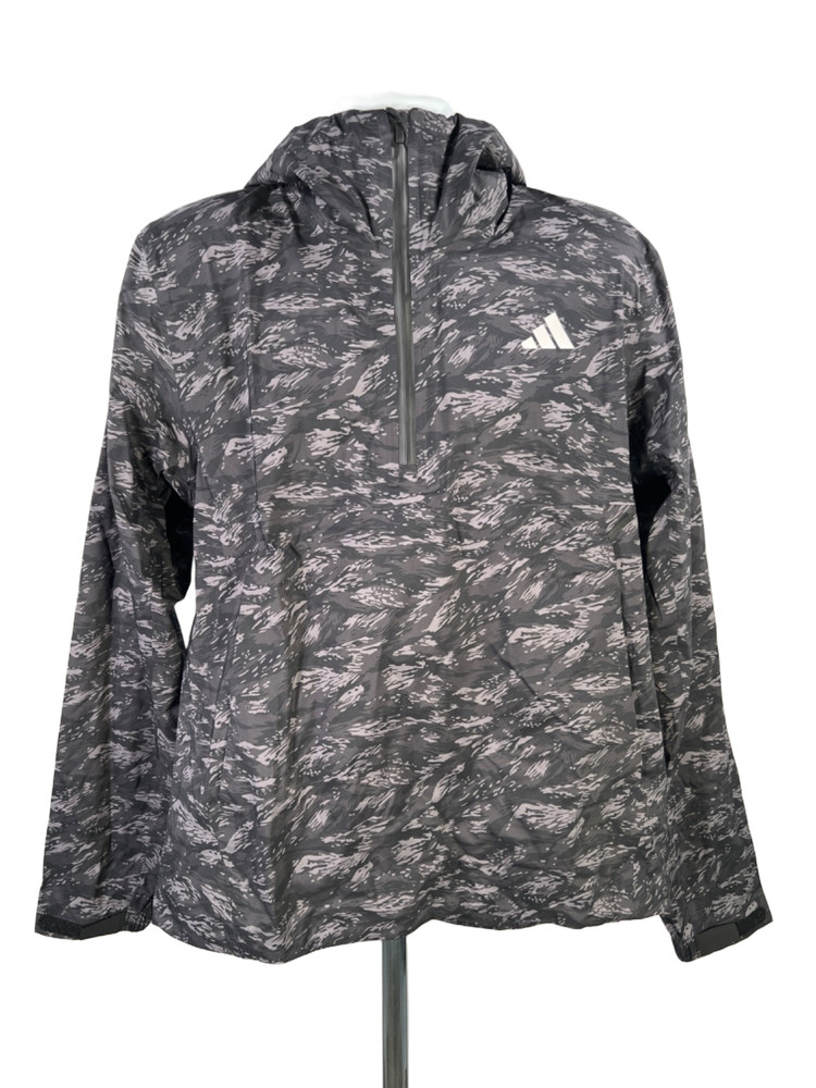 Adidas Men’s Black/Gray Ultimate365 Tour Climaproof Anorak Jacket – M