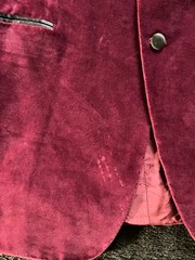 VINTAGE BRIONI Giorgio Beverly Hills Velvet Dinner Tuxedo Jacket Burgundy