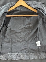 Vintage Baby Phat Womens Y2K Perforated Jacket Black Gray Size S USA