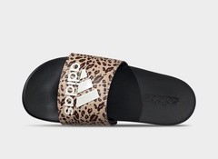 New Womens ADIDAS ADILETTE COMFORT SLIDE ID8502 BLACK LEOPARD US W 6-10