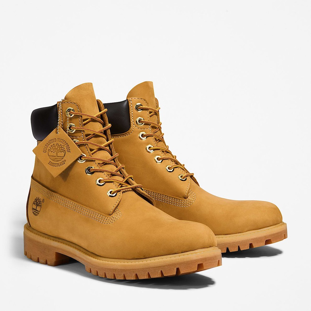 NEW Timberland 6 Inch Boot Wheat Nubuck Premium TB010061-713 Men’s