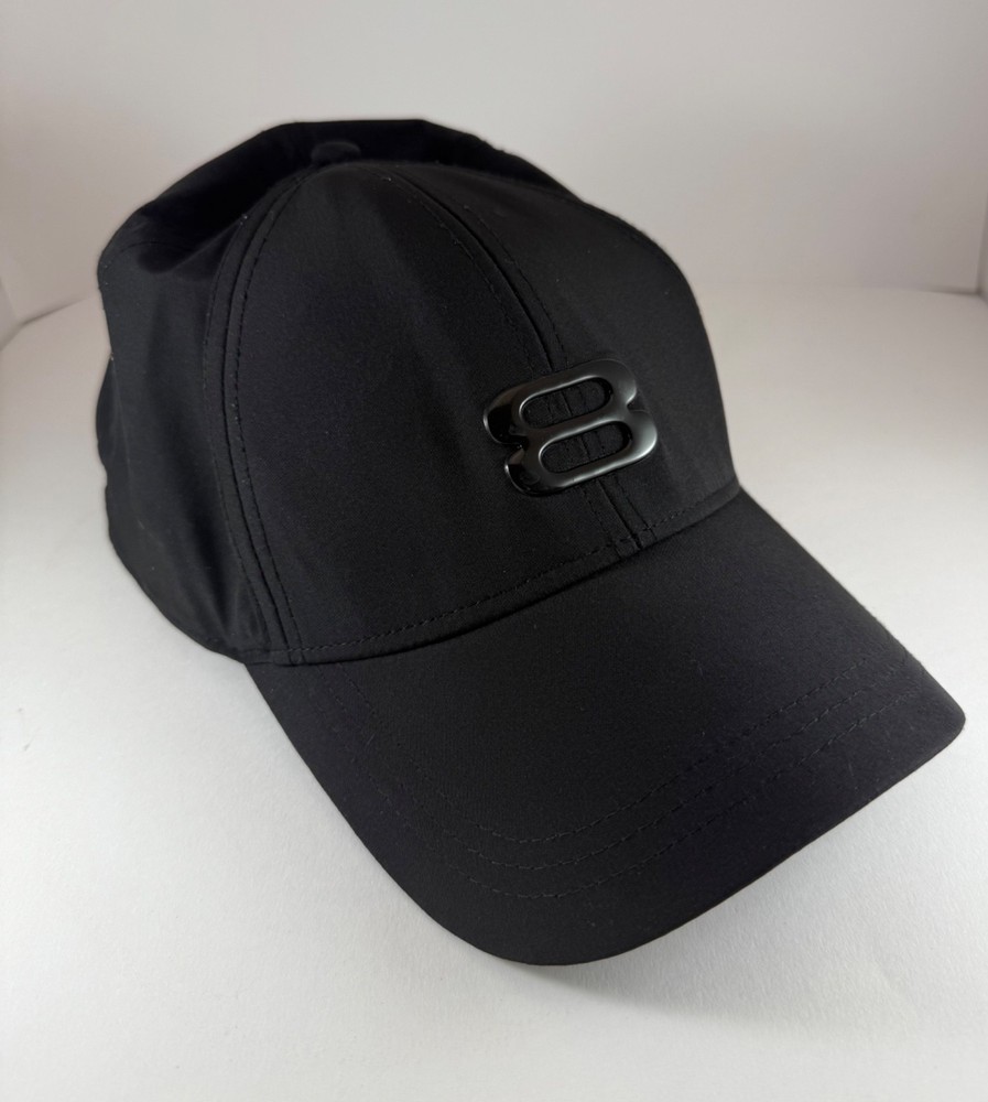 Layer 8 Logo Fitted Hat Black One Size 6 Panel Running Hat, or any occasion