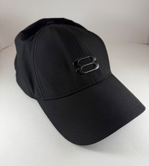 Layer 8 Logo Fitted Hat Black One Size 6 Panel Running Hat, or any occasion
