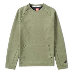 Nike NSW Tech Fleece Men’s Crewneck Sweatshirt – Olive Palm Green – Size Large