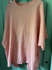 Oh My Gauze! Peach/Pink Lightweight Cotton Top and Pants Set L/XL