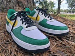 Nike Air Force 1 Low NBY Brazil Yellow Green White Shoes DV3892-900 Men Size 12
