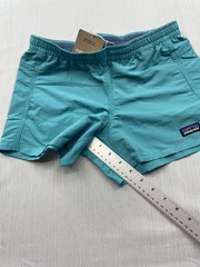 New Patagonia Boys Kids Baggies Shorts 4″ Unlined Sz Large (12) Blue Green