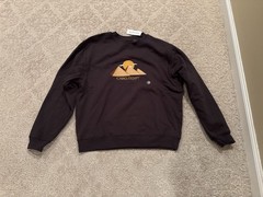 PacSun Cairo Egypt Embroidered Logo Black Sweater Comfy Men Size Small BRAND NEW