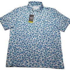 Under Armour Polo Shirt Mens Large UPF 30 Anti Odor Golf Performance