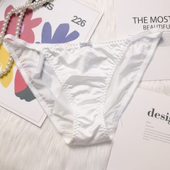4PCS/LOT Sexy Womens Silky Satin Panties Underwear Bikinis Briefs Lingerie Soft