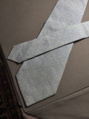 A. Di Capua Napoli – Solid Blue Cotton Tailored Tie
