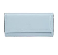 RADLEY LONDON Leather Heritage Border Large Flap Over Wallet, light blue