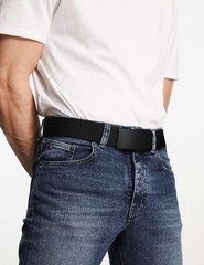 Men’s 1.5″ Nylon Ratchet Belt – Adjustable Casual Web Click Belt for Jeans, No H