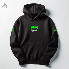 Men’s Black Neon Green Hoodie Joggers Sweatsuit Set Match Air Jordan 6 Electric
