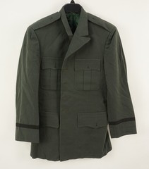 Vintage Naval Sailor Military Coat Green Twill Wool Men’s 38R Custom Union Made