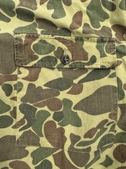 Vintage Kiffe Jacket Duck Camouflage Overcoat Japan Vietnam Special Forces Men L