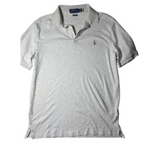 Polo Ralph Lauren Mens Classic Fit Polo Shirt Grey Heather XL Short Sleeve Pony
