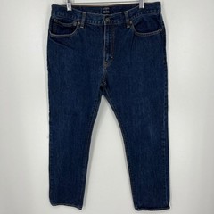 J.Crew The Driggs Mens Slim Fit Jeans Dark Wash Blue 100% Cotton 36×30 C9894