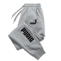 PUAIA Print Men’s Jogging Pants Autumn Winter Fitness Loose Fit Streetwear