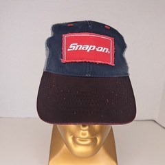 Snap On Tools Trucker Hat Mesh Cap Patch Adjustable Distressed Logo K-Products