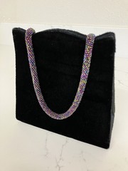 Bijan Beverly Hills Luxury Black Velvet Satin Fragrance Bag- Rare Vintage