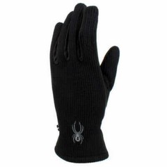 Spyder Men’s Leather Palm Black Gloves – Size Varies
