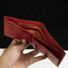 Luxury Crocodile Ostrich Leather Bifold Wallet For Men Real Exotic Skin NEW