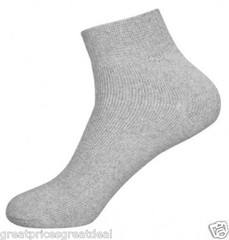 5~100 Dozens Wholesale Lots Mens Sports Cotton Ankle Socks Solid P284 9-11 10-13