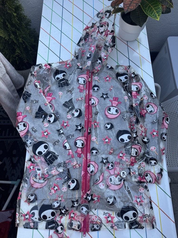Tokidoki Transparent Raincoat M Adios Ciao Ciao Limited 287/600 Rare Y2K