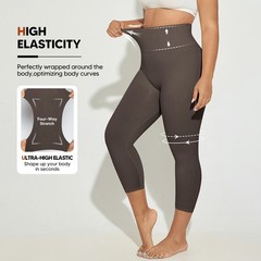 Plus Size Slimming Anti Cellulite Compression Leggings Leg Shaper High Waist US