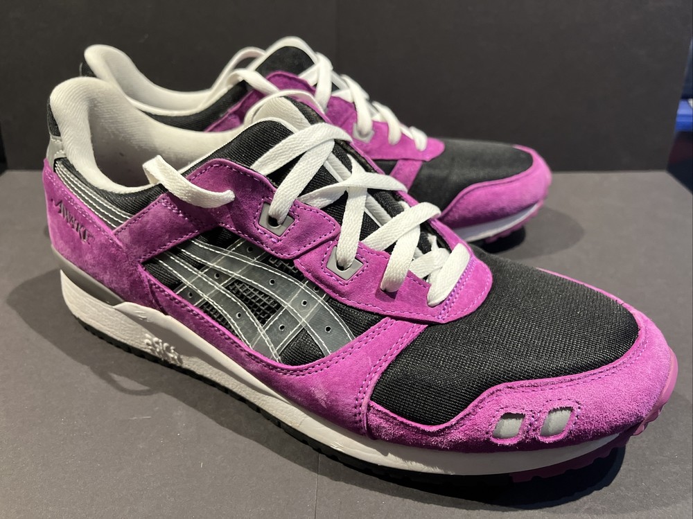 Asics x Awake NY Gel-Lyte III OG Black/Purple Men’s Size 10.5 1201A568-001 MINT