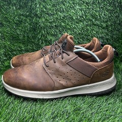 Skechers Delson-AXTON Slip On Comfort Shoes Memory Foam 65870 Dk Brown Men’s 12W