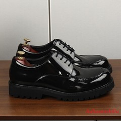 Men’s Thick Sole Business Formal British Style Oxfords Lace Up Leather Shoes Sz