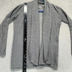 Unbranded Gray Womens S Draped Open Front Layering Casual Cardigan Sweater