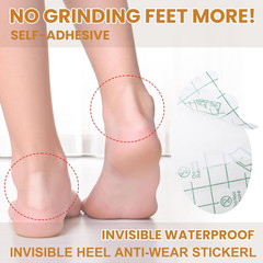 40Pcs Invisible Heel Anti-Wear Stickers, Self-Adhesive Heel Protectors Pad, Tran