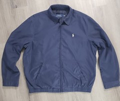 Polo Ralph Lauren Men’s Blue Harrington Jacket Full Zip Lined Logo 46R