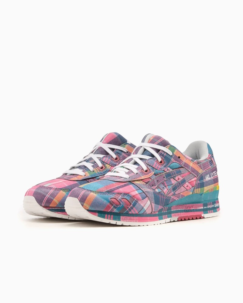 ASICS Gel Lyte III 3 07 Remastered Comme des Garçons Pink Plaid 1203A824-700 CDG