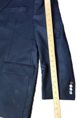 Ralph Lauren BLACK LABEL Jacket Mens 52R Sports Coat Blazer Silver Buttons Wool