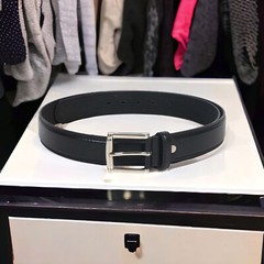 Men’s Leather Jeans Belt with Single Prong Buckle Belts for Men 1.5 inch Wide