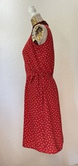 Alberto Aspesi Red Silk Wrap Dress Size IT 44 (S-M) Cute Little Yellow Chicks